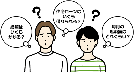 総額はいくらかかる？住宅ローンはいくら借りられる？毎月の返済額はどれくらい？